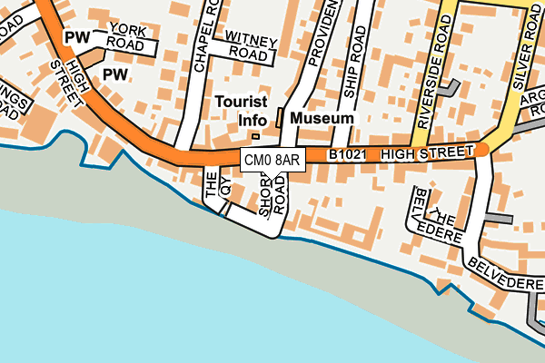 CM0 8AR map - OS OpenMap – Local (Ordnance Survey)