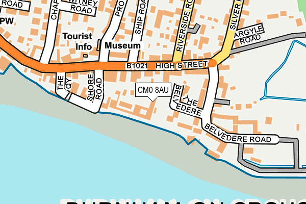 CM0 8AU map - OS OpenMap – Local (Ordnance Survey)