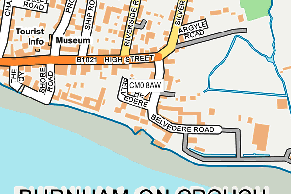 CM0 8AW map - OS OpenMap – Local (Ordnance Survey)
