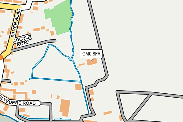 CM0 8FA map - OS OpenMap – Local (Ordnance Survey)