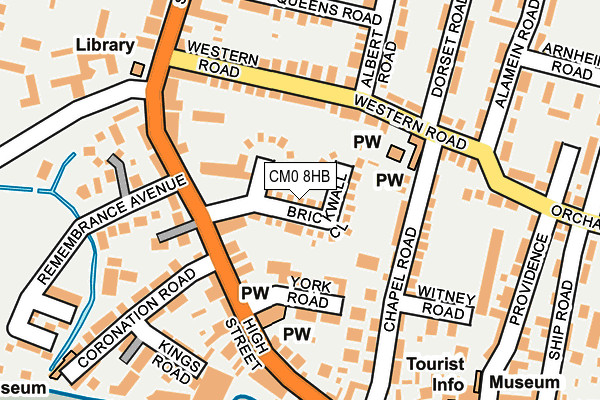 CM0 8HB map - OS OpenMap – Local (Ordnance Survey)
