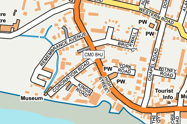 CM0 8HJ map - OS OpenMap – Local (Ordnance Survey)