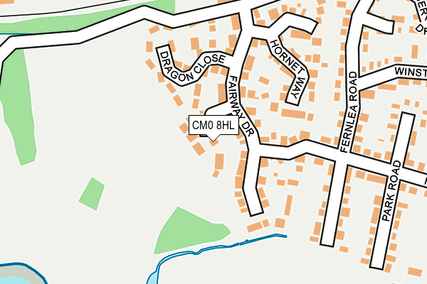 CM0 8HL map - OS OpenMap – Local (Ordnance Survey)