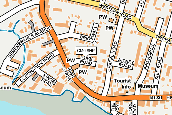 CM0 8HP map - OS OpenMap – Local (Ordnance Survey)