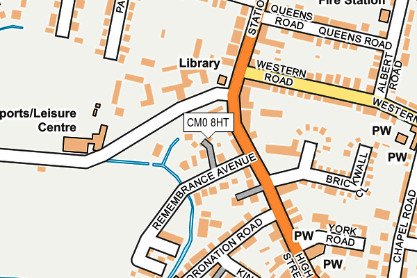 CM0 8HT map - OS OpenMap – Local (Ordnance Survey)