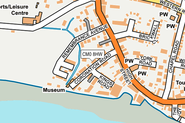 CM0 8HW map - OS OpenMap – Local (Ordnance Survey)