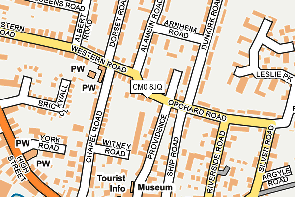 CM0 8JQ map - OS OpenMap – Local (Ordnance Survey)