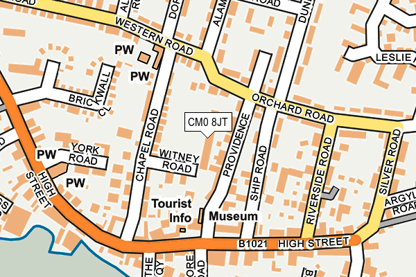 CM0 8JT map - OS OpenMap – Local (Ordnance Survey)