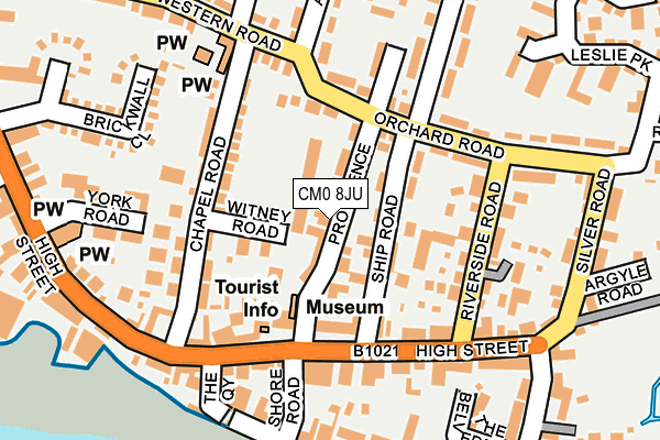 CM0 8JU map - OS OpenMap – Local (Ordnance Survey)