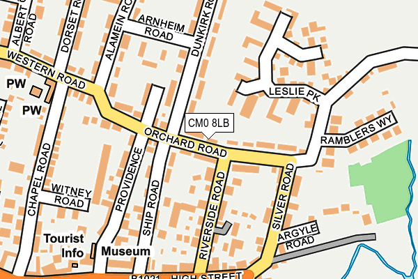 CM0 8LB map - OS OpenMap – Local (Ordnance Survey)