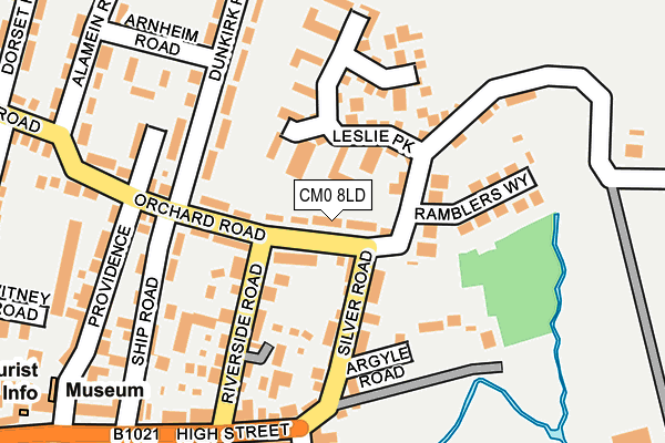 CM0 8LD map - OS OpenMap – Local (Ordnance Survey)
