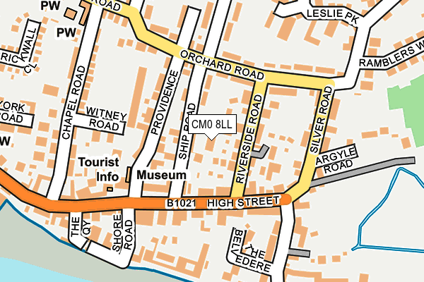 CM0 8LL map - OS OpenMap – Local (Ordnance Survey)