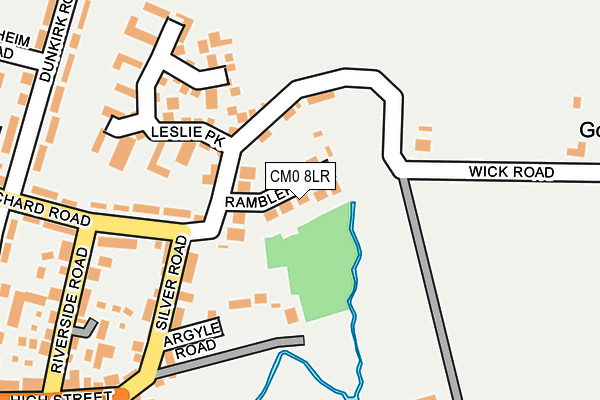 CM0 8LR map - OS OpenMap – Local (Ordnance Survey)