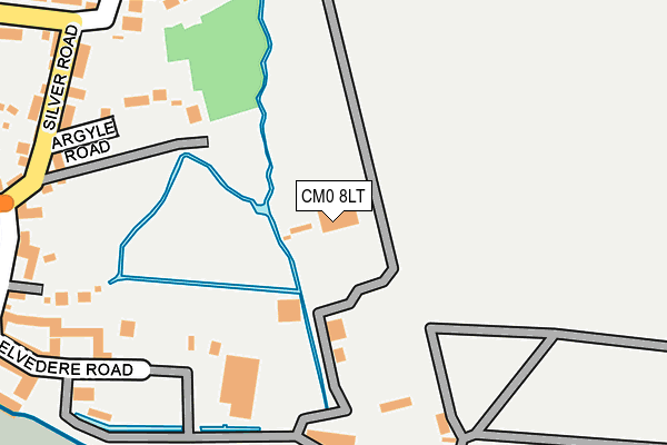 CM0 8LT map - OS OpenMap – Local (Ordnance Survey)