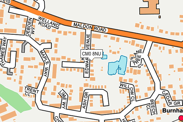 CM0 8NU map - OS OpenMap – Local (Ordnance Survey)