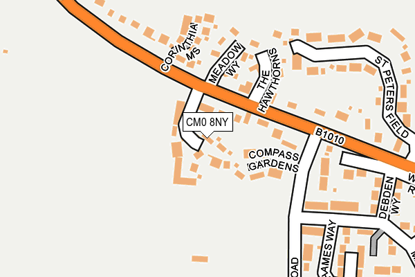 CM0 8NY map - OS OpenMap – Local (Ordnance Survey)