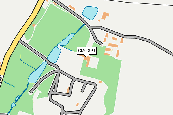 CM0 8PJ map - OS OpenMap – Local (Ordnance Survey)