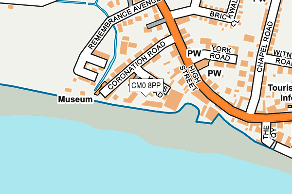 CM0 8PP map - OS OpenMap – Local (Ordnance Survey)