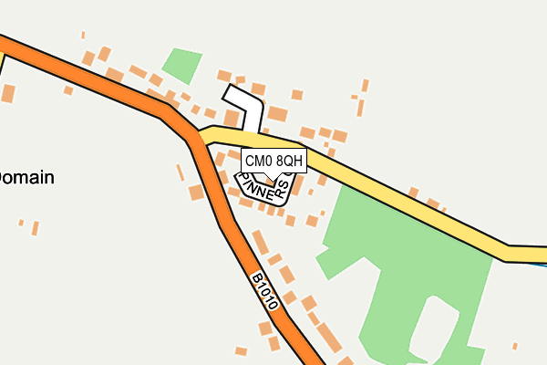 CM0 8QH map - OS OpenMap – Local (Ordnance Survey)
