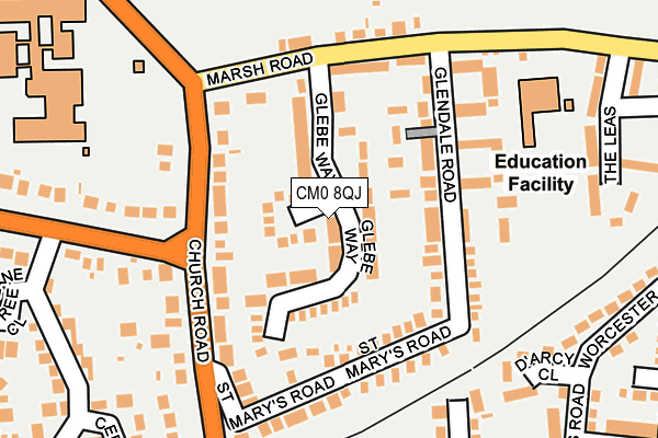 CM0 8QJ map - OS OpenMap – Local (Ordnance Survey)