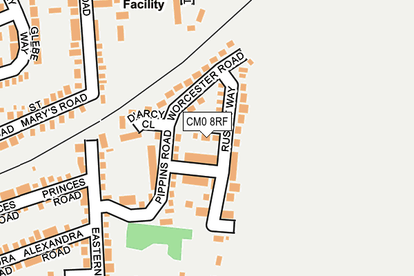 CM0 8RF map - OS OpenMap – Local (Ordnance Survey)