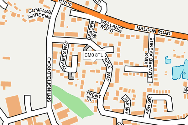 CM0 8TL map - OS OpenMap – Local (Ordnance Survey)