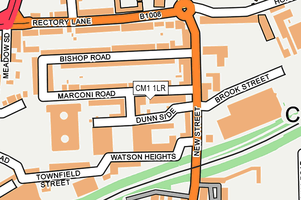 CM1 1LR map - OS OpenMap – Local (Ordnance Survey)