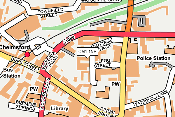 CM1 1NP map - OS OpenMap – Local (Ordnance Survey)