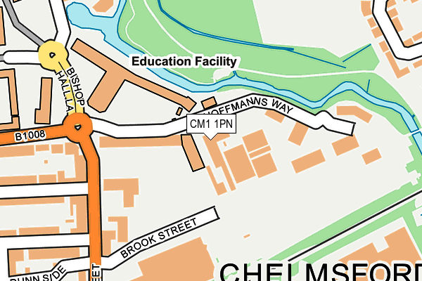 CM1 1PN map - OS OpenMap – Local (Ordnance Survey)
