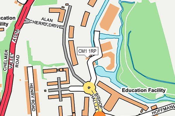 CM1 1RP map - OS OpenMap – Local (Ordnance Survey)