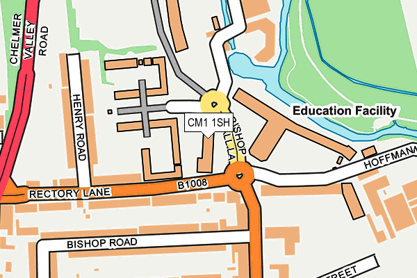 CM1 1SH map - OS OpenMap – Local (Ordnance Survey)