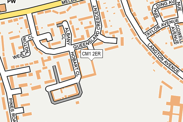 CM1 2ER map - OS OpenMap – Local (Ordnance Survey)