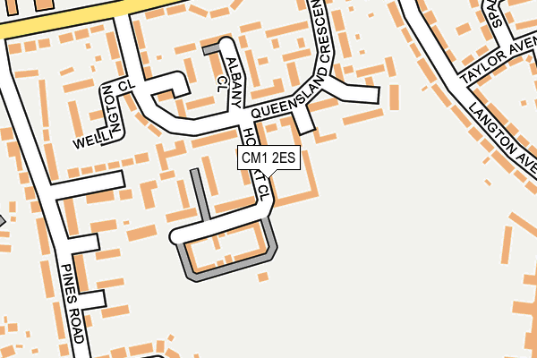 CM1 2ES map - OS OpenMap – Local (Ordnance Survey)