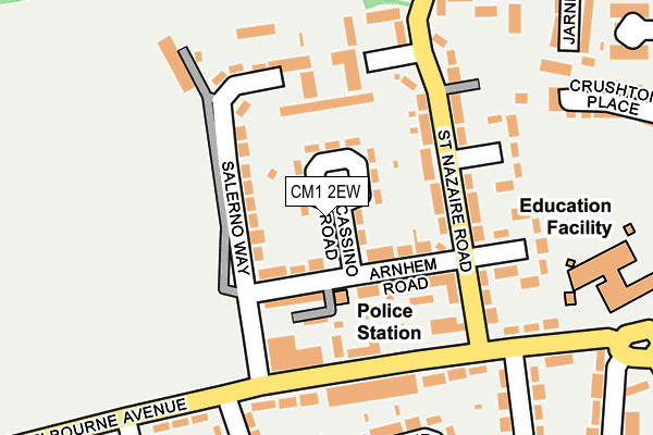 CM1 2EW map - OS OpenMap – Local (Ordnance Survey)