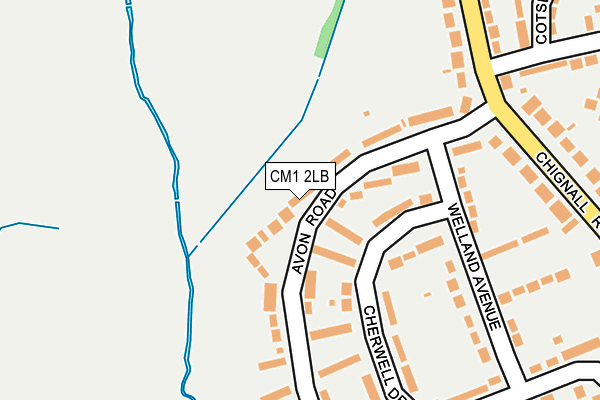 CM1 2LB map - OS OpenMap – Local (Ordnance Survey)