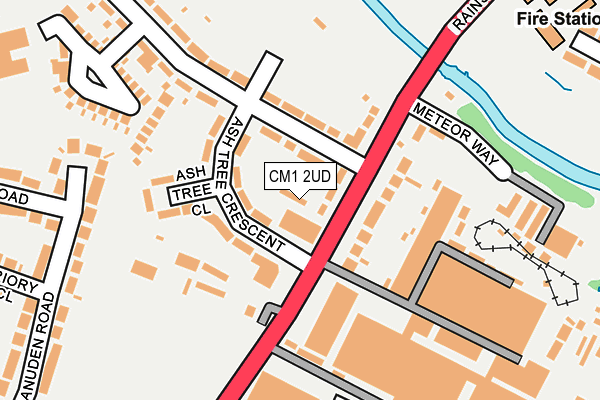 CM1 2UD map - OS OpenMap – Local (Ordnance Survey)