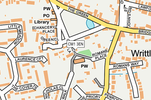 CM1 3EN map - OS OpenMap – Local (Ordnance Survey)
