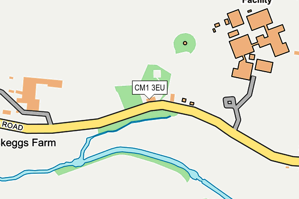 CM1 3EU map - OS OpenMap – Local (Ordnance Survey)