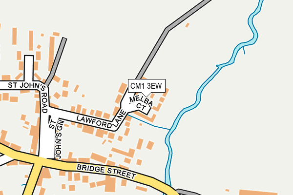 CM1 3EW map - OS OpenMap – Local (Ordnance Survey)