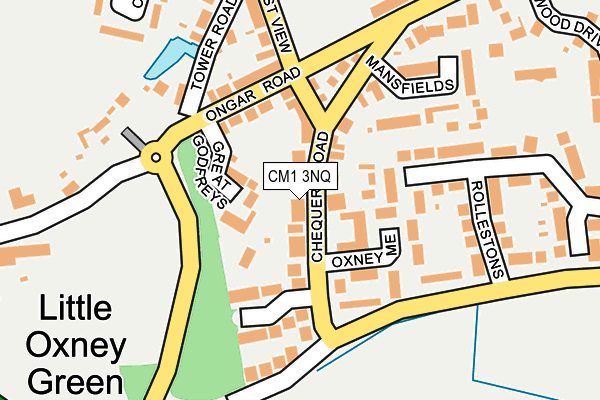 CM1 3NQ map - OS OpenMap – Local (Ordnance Survey)