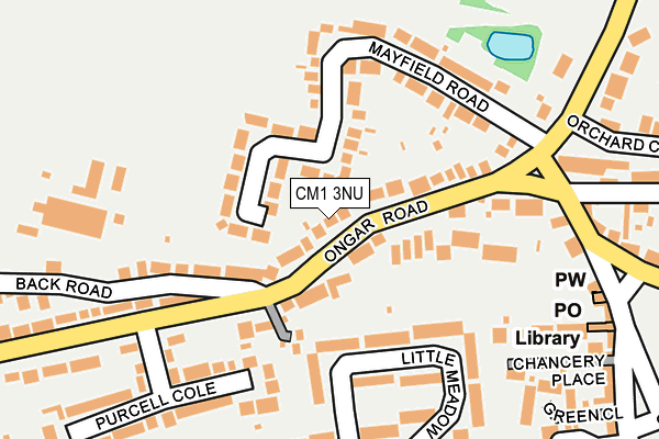 CM1 3NU map - OS OpenMap – Local (Ordnance Survey)
