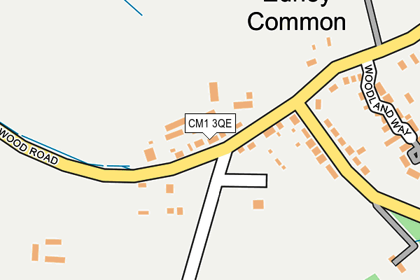 CM1 3QE map - OS OpenMap – Local (Ordnance Survey)