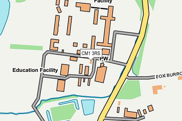 CM1 3RS map - OS OpenMap – Local (Ordnance Survey)