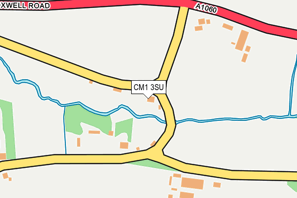 CM1 3SU map - OS OpenMap – Local (Ordnance Survey)