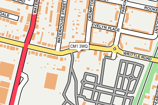 CM1 3WQ map - OS OpenMap – Local (Ordnance Survey)