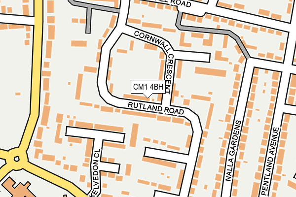 CM1 4BH map - OS OpenMap – Local (Ordnance Survey)