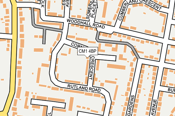 CM1 4BP map - OS OpenMap – Local (Ordnance Survey)