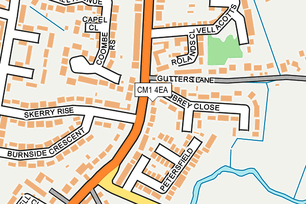 CM1 4EA map - OS OpenMap – Local (Ordnance Survey)