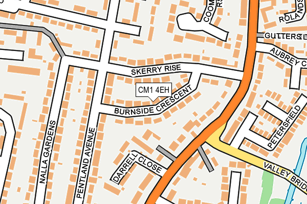 CM1 4EH map - OS OpenMap – Local (Ordnance Survey)