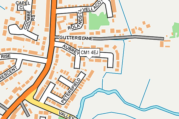 CM1 4EJ map - OS OpenMap – Local (Ordnance Survey)